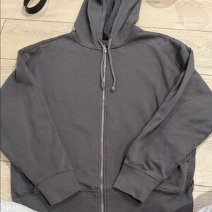 PacSun Charcoal Zip-Up Hoodie